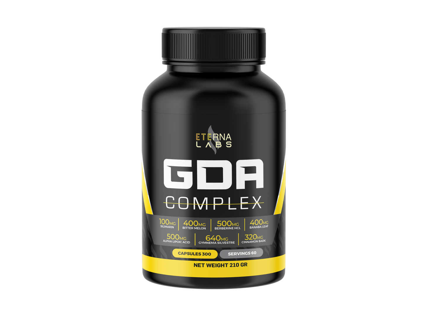 Integratore di Berberina GDA Complex 500mg, 300 capsule EXTRA FORTE